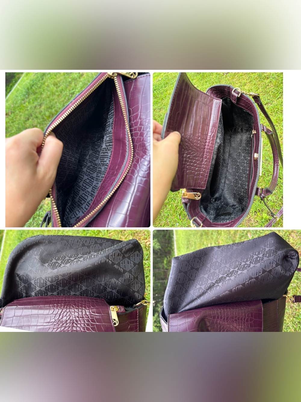 Kurt Geiger London Croc-Embossed Crossbody Bag - Picture 7 of 17